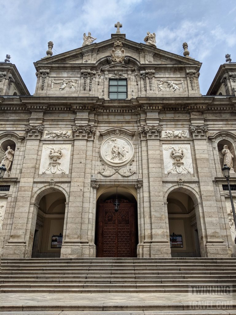 Entrance to the Santa Barbra Cathedral in Madrid