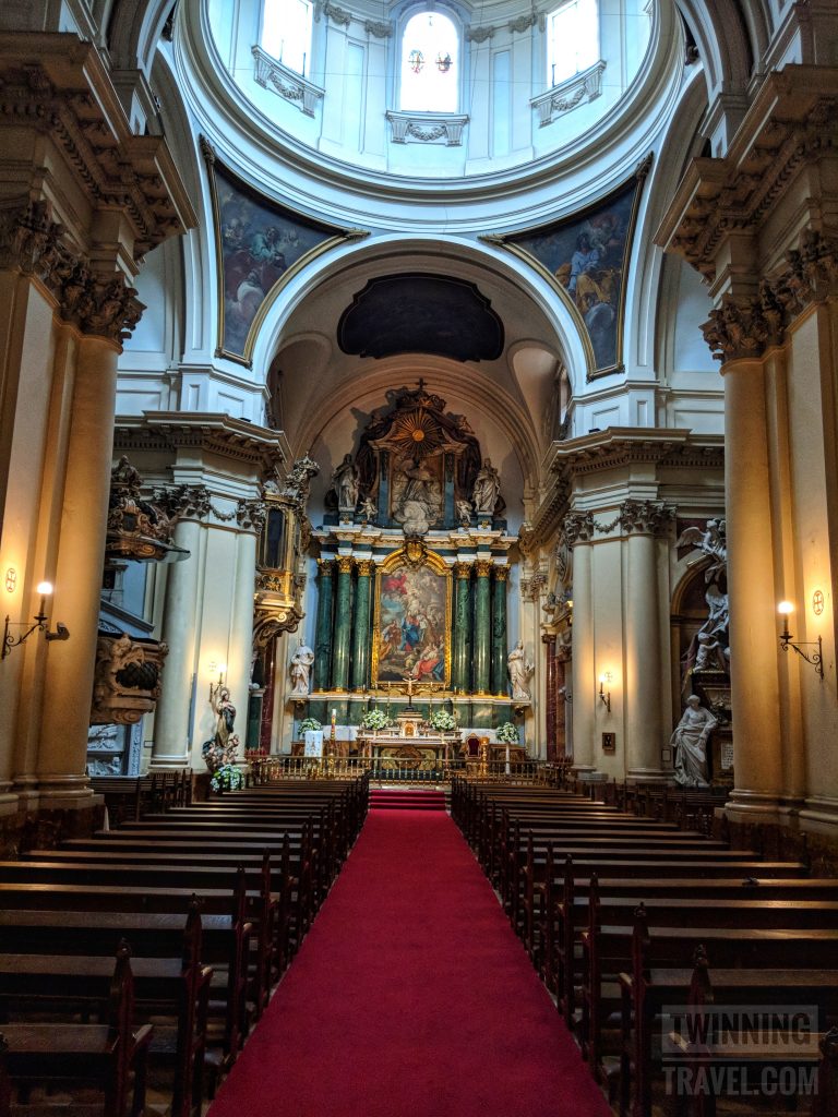 Fuller view of the Santa Barbra Cathedral, Madrid